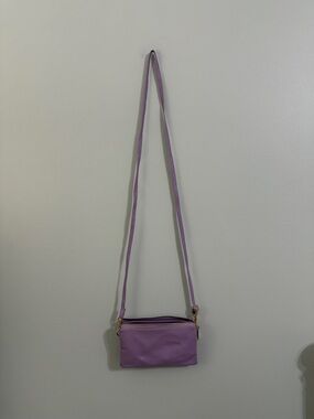 Lilac Crossbody Bag for Women - Minimal Shoulder Purse